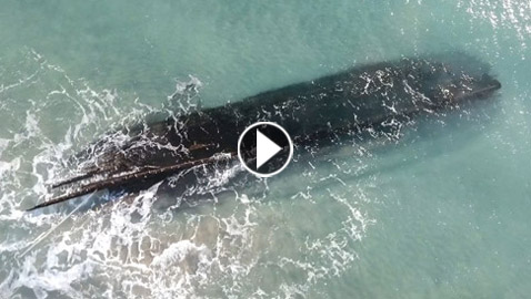 في كندا.. عاصفة كشفت حطام سفينة غامضة قد تدمرها أخرى مجددا!