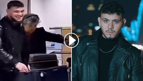 فيديو: الخير ما يزال موجود! فنان سوري يساعد إحدى السيدات في المطار