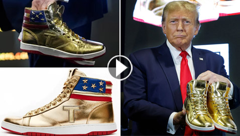 فيديو وصور: مفاجأة خلال أول ساعتين من عرض (حذاء ترامب) للبيع