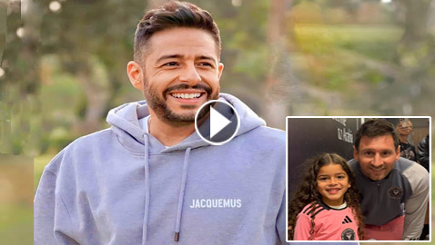 فيديو وصور، محمد حماقي يكشف كواليس صورة فاطمة ابنته مع ميسي ورونالدو