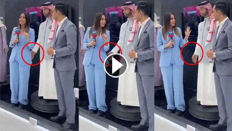 أول روبوت سعودي يتحرش بالمذيعة ويصيبها بالذهول على الهواء (فيديو)