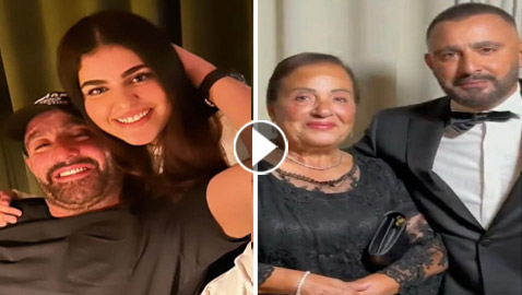 أحمد السقا يحتفل بعيد ميلاد نادية والدته ونادية ابنته، وفيديو نادر