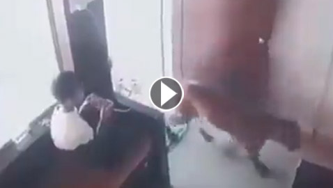 فيديو: طفل شجاع ينجو من موت محتم.. حشر بغرفة مع نمر مفترس!