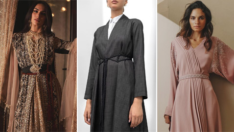 صور: أجمل موديلات قفاطين وعبايات مزينة بحزام لرمضان 2024