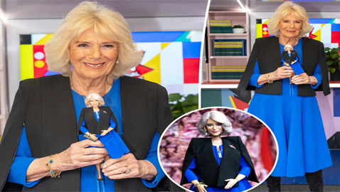 صور: الملكة كاميلا تتسلم دمية (باربي) تشبه شكلها.. قبل نصف قرن