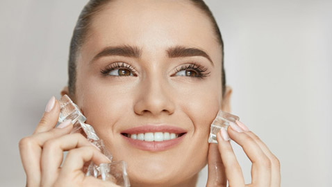 لمكعبات الثلج فوائد جمة للبشرة.. تعرفي عليها
