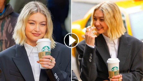 جيجي حديد متهمة بالنفاق بعد تسريب صورتها مع مشروب ستاربكس