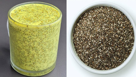 مزيج سحري.. بذور الشيا وماء الكركم الخام
