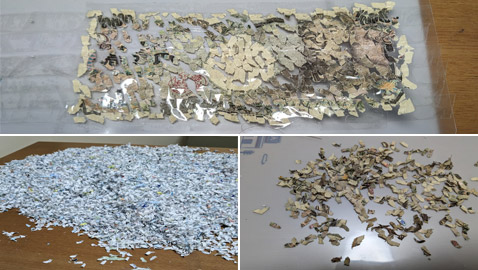 صبي ياباني يُجمع أجزاء ورقة نقدية مزقها عن طريق الخطأ (صور)