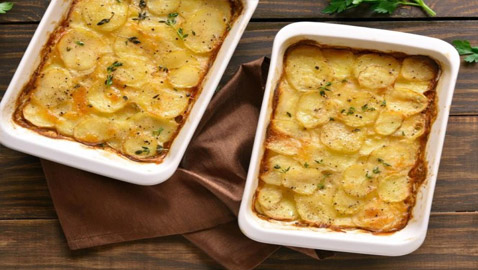 إليكم طريقة تحضير غراتان البطاطس بالكريمة في الفرن