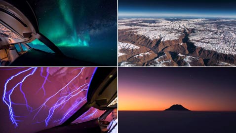 كيف يظهر العالم من داخل قمرة قيادة الطيّار؟