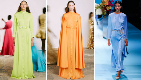 اجمعوا الأناقة والرقي بأحدث فساتين الحرير المناسبة للمحجبات لصيف 2024