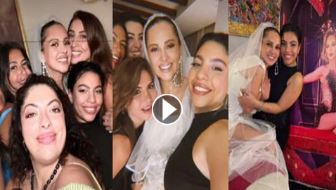 فيديو: زغاريد دينا الشربيني بحفل ليلة الحنة لياسمين رئيس وهذه اول صور للعريس