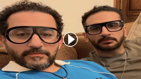 أحمد حلمي في فيديو كوميدي مع شبيهه (ابن شقيقه): أنا مش كريم أنا كرم!
