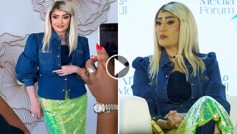 فيديو وصور: سخرية من إطلالة غادة عبد الرازق بدبي: لوك غريب! تنورة لماعة وشعر أشقر!