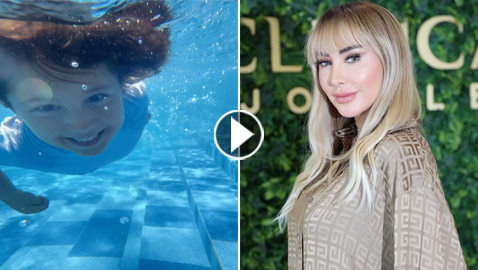فيديو طريف: ابن جويل ماردينيان يستمتع بالسباحة، والدته تلقبه بالـ دولفين والجمهور معجب بجاذبيته وخفة دمه