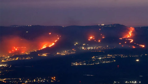 حرائق شمال إسرائيل.. التهمت 4000 دونم وإصابة 11 شخصا