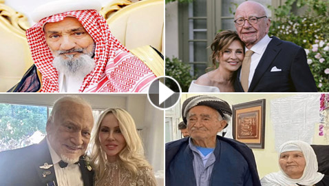 رجال تزوجوا بعد سن الـ90 آخرهم مردوخ وقبله شيخ سعودي وآخر عراقي