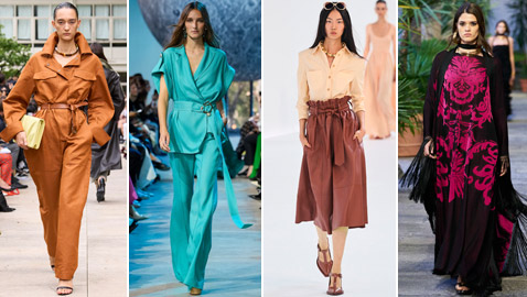 صور: 14 إطلالة من منصات عروض صيف 2024 لتخفي البطن البارز