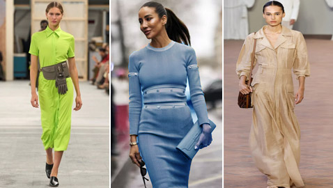 موديلات فساتين مناسبة للعمل موضة ربيع وصيف 2024 لإطلالة أنيقة