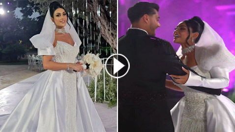الممثلة المصرية شيرين أبو العز تتزوج رجل أعمال لبناني بحفل زفاف ضخم.. بدت كالأميرات! (فيديو وصور)
