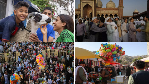 بالصور: أجواء وفرحة عيد الأضحى في مختلف دول العالم