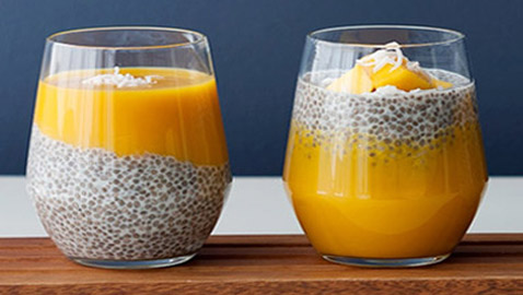 عصير المانغو مع بذور الشيا.. مشروب صحي وصيفي بامتياز