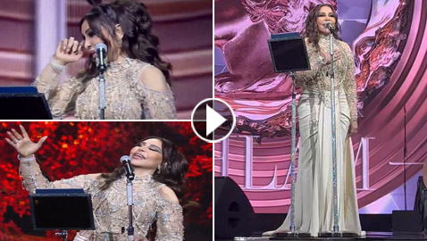 أحلام تحبس دموعها خلال حفلها في الكويت وتُشعل الأجواء بسلطنتها.. فيديو وصور