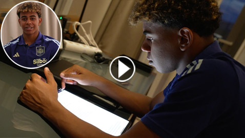 فيديو: اللاعب الإسباني جمال يذاكر دروسه خلال مشاركته في يورو 2024