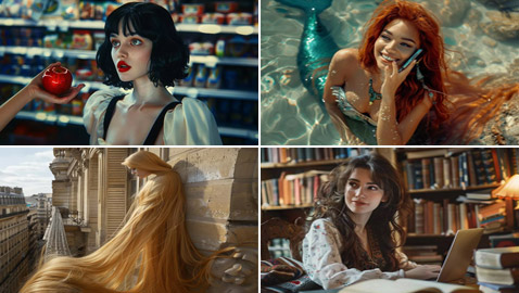 صور: الذكاء الاصطناعي يكشف كيف تبدو بطلات القصص الخيالية هذه الأيام