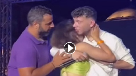 فيديو شابة لبنانيّة تقتحم المسرح وتحتضن الفنان (الشامي) بقوة وتكشف: حبيبي تركني بسببه!