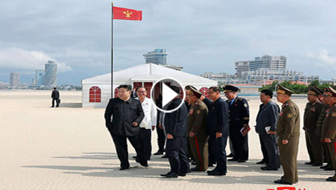 شاطئ دون سياح.. الزعيم الكوري الشمالي يزور مشروعه السياحي المرتقب