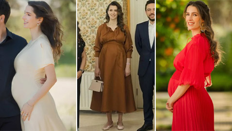 مع اقتراب موعد ولادتها.. إليكم أجمل إطلالات الأميرة رجوة خلال فترة حملها