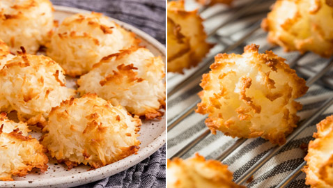 إليكم طريقة تحضير كرات جوز الهند بالحليب المكثف المحلى الطيبة