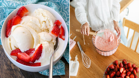 غني بالبروتين وسعرات حرارية أقل.. إليكم طريقة تحضير آيس كريم صحي بالمنزل