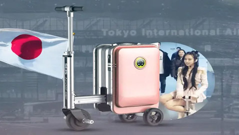 كهربائية ويمكن قيادتها.. حقائب سفر صينية تغضب اليابان (صور)