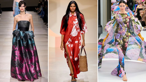 صور: كيف تختارين موديلات الفساتين الطويلة الملونة حسب لون بشرتك؟