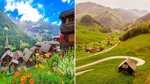 بالصور: جولة في مدن سويسرية جذابة يطغى عليها الطابع الريفي