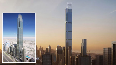 قريبا.. دبي موطن ثاني أطول برج بالعالم بعد برج خليفة (صور)