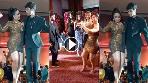 فيديو وصور: بوسي ترقص مع ابنها بعيد ميلادها على اغنية (ستّو أنا)… أصبح شابا