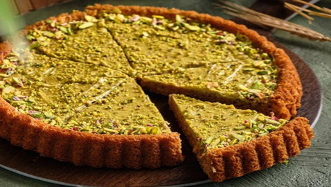 إليكم طريقة تحضير تارت البستاشيو الأخضر اللذيذ