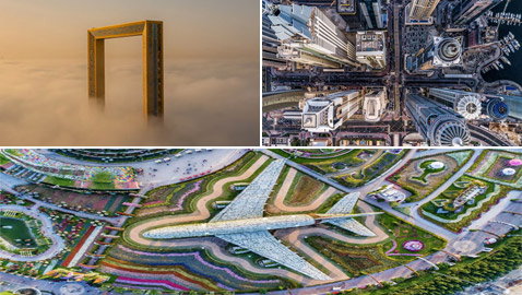 بينها الغابة الخرسانية.. صور ستجعلك ترى أشهر معالم دبي بعيون جديدة