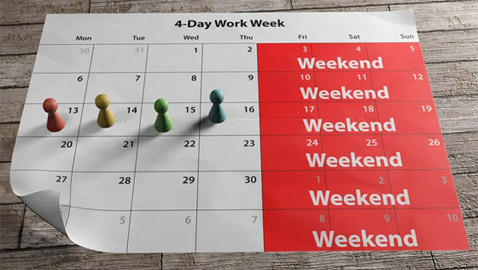 اقتصار أيام العمل الأسبوعية على 4 يخفف توتر الموظفين