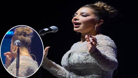 أصالة تبكي على المسرح أثناء أداء أغنية (سامحتك كتير)، والجمهور يتساءل عن السبب!