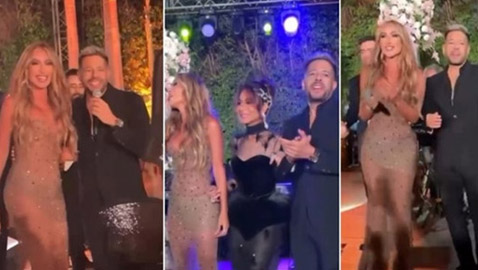 محمد حماقي ومايا دياب يحييان حفل زفاف ابنة بسمة وهبة