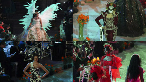 المشاركوت في مسابقة ملكة جمال الكون يدخلون أروقة 