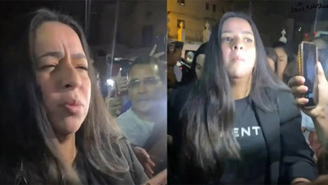 إيمي سمير غانم تبعد المصورين عنها بعصبية وتقول: مش قادرة أتنفس!