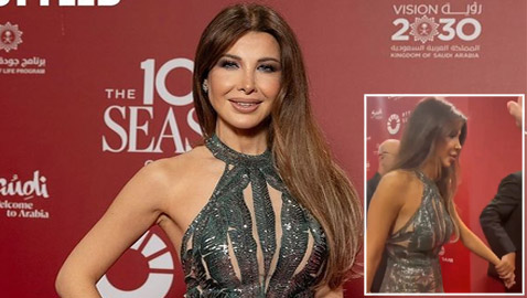موقف محرج لـ نانسي عجرم في عرض إيلي صعب.. مسكها من يدها وشدها