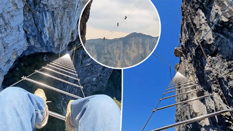 على ارتفاع 5 آلاف قدم.. هل تجرؤ على صعود 