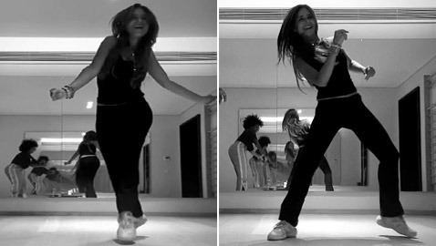 نيللي كريم تخطف الأنظار وتستعرض رشاقتها برقصها وتدريباتها الرياضية